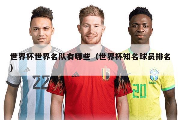 世界杯世界名队有哪些（世界杯知名球员排名）