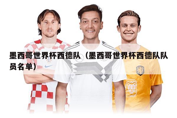 墨西哥世界杯西德队（墨西哥世界杯西德队队员名单）