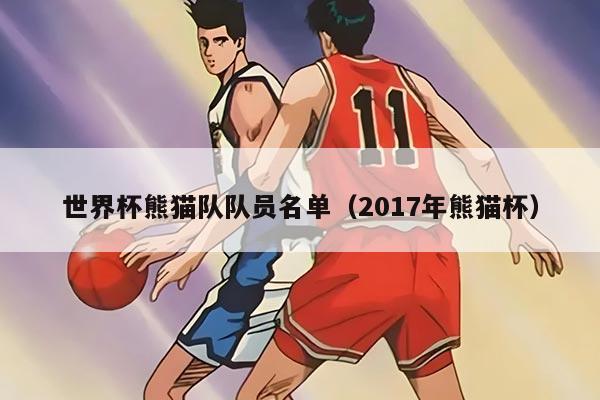 世界杯熊猫队队员名单（2017年熊猫杯）